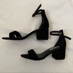 Black block heels
